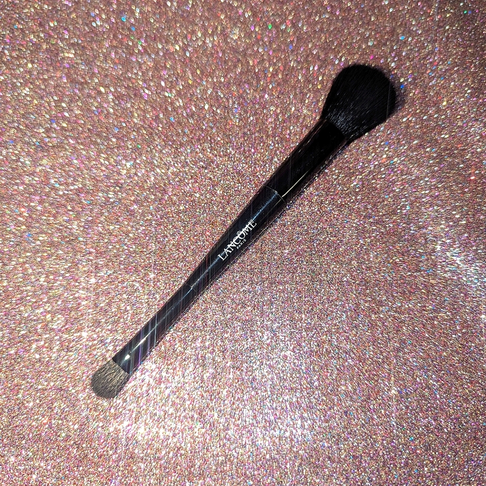 Lancome Black Makeup Brush Dual Ended Blush & Eyeshadow Brush